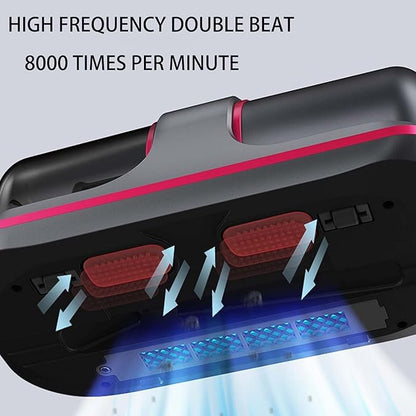 Pure Sleepy Pro Bed Vacuum Dust Mites, 2025 Upgrade 12000pa Pure Sleepy Pro Bed Vacuum, Mattress Cleaner Machine Deep Cleaner with Uv-C Light, 8,000 Vibrations Per Minute (Blue)