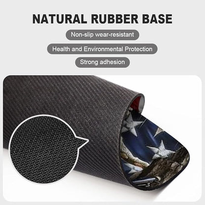 American Flag Eagle rip Oak camo Square Mouse pad, Texture, Waterproof, Anti Slip Rubber Base, Computer Mouse pad, Laptop Mouse pad