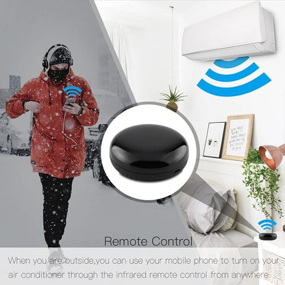 MOES WiFi Smart IR Remote Controller Smart Home Infrared Universal Remote Blaster,One for All Control AC TV DVD CD AUD SAT etc,Compatible with Alexa and Google Assistant,No Hub Required