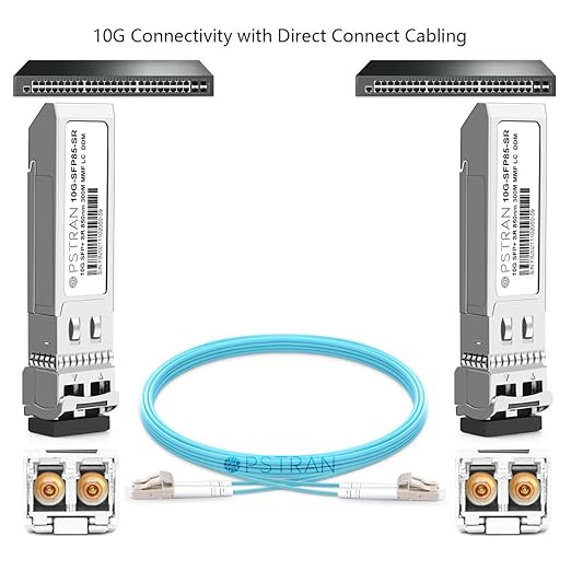 OPSTRAN 10GBASE-SR SFP+ Optical Transceiver Module Compatible with HPE H3C JD092A JD092B 850nm 300m DOM Duplex LC MMF