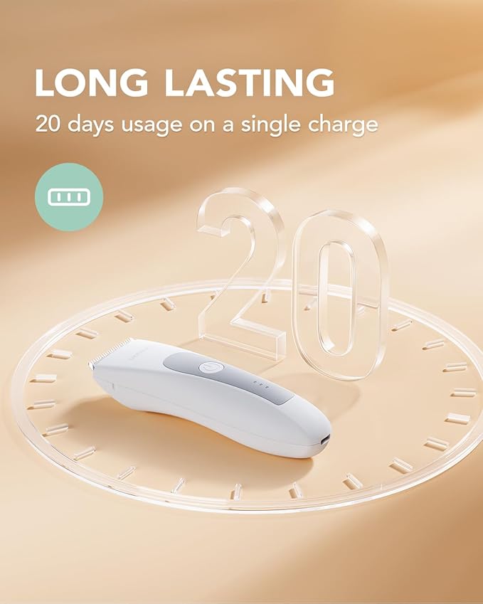 MANSPOT LADYSPOT™ Hair Finishing Trimmer Electric Shaver for Women, Women Shaving Sets, with 3 Guard and Replaceable Ceramic Blade Heads, LADYSPOT™ Pubic Hair Trimmer Kit Sets-(White)
