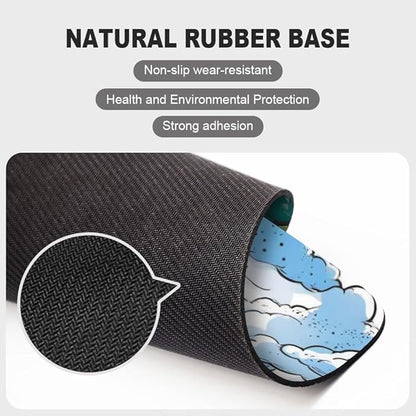 Design - UFO Square Mouse pad, Texture, Waterproof, Anti Slip Rubber Base, Computer Mouse pad, Laptop Mouse pad