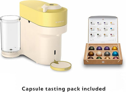 Nespresso Limited-Edition Vertuo Pop+ Coffee and Espresso Maker by De'Longhi, Pastel Yellow