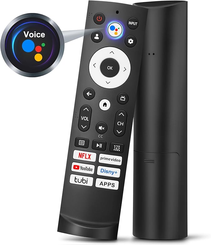 Only for Voice Replacement Hisense-TV-Remote-Control, for Hisense-Google-Smart-TV-4K LED QLED UHD ULED