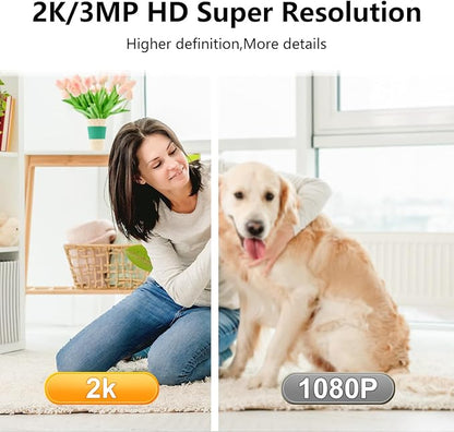 2K Pet Camera Indoor, 5G/ 2.4G Indoor Cameras for Home Security, Baby/Dog/Pet/Elder Camera with Phone App, Night Vision, Auto Tracking, Human/Pet Detection, Cloud&SD Storage