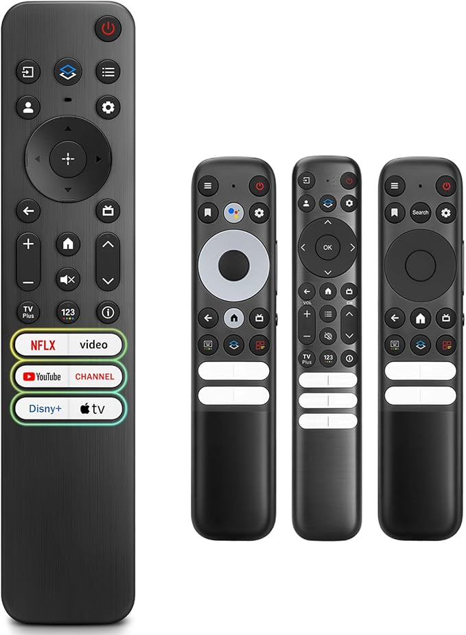 Replacement Remote Only for TCL-Google-TV-Remote-Control, for TCL 4K Google Smart TV UHD HDR QD-MINI-LED QLED