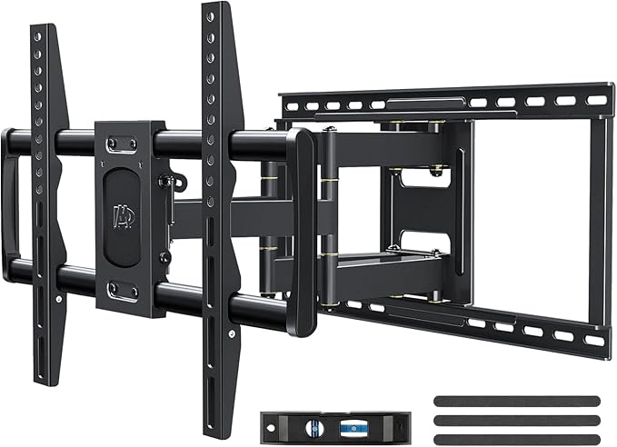 Mounting Dream Full Motion TV Wall Mount for Most 42-90 Inch TVs, Heavy Duty Wall Mount TV Bracket with 6 Strong Articulating Arms, Max VESA 600x400mm, Up to 132LBS, Fits 16/18/24'' Wood Studs, MD2298