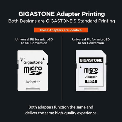 [5-Yrs Free Data Recovery] Gigastone 512GB Micro SD Card, 4K Camera Pro, A2 V30 UHS-I U3 C10, Up to 150/120MB/s, for Smartphone, GoPro, Action Cam, 4K UHD Video, with Adapter & USB-C Card Reader