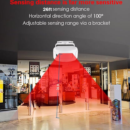 HENDUN Motion Sensor Door Bells Chime for Business, Commercial Ring Doorbell, Retail Welcome Door Sensor Buzzer, Sleepwalker Elderly Safety Monitor, Pir Motion Detector Alarm System House Indoor