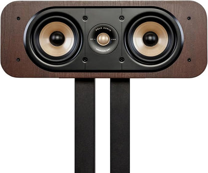 Polk Signature Elite ES30 Center Channel Speaker, Home Theater Speakers, Hi-Res Audio Certified, Dolby Atmos & DTS:X Compatible, 1" Tweeter & Two 5.25" Woofers, Dual Power Port Bass, Stunning White