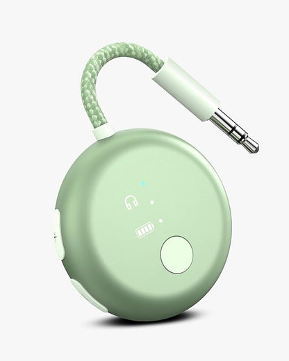 Avantree SoundJet R1 – 25Hr Airplane Bluetooth Adapter for All AirPods (Pro/Max) with Qualcomm Chipset & aptX Adaptive, Wireless Audio Transmitter for Flight Travel, Works with Bose & Other Headphones