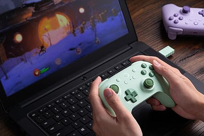 8BitDo Ultimate 2C Wireless Controller for Windows PC and Android, with 1000 Hz Polling Rate, Hall Effect Joysticks and Triggers, and Remappable L4/R4 Bumpers (Green)