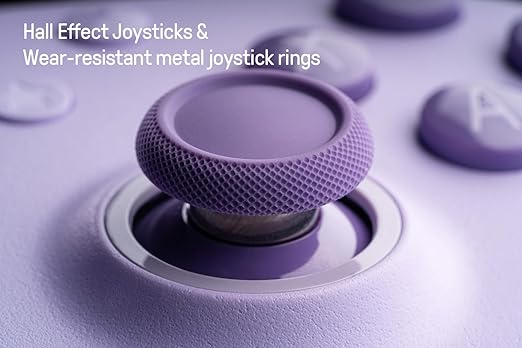 8Bitdo Ultimate 2C Hall Effect Joysticks and Hall Triggers Wired Controller for Windows PC and Android, with Remappable L4/R4 Bumpers, Turbo function & Rumble vibration (Purple)