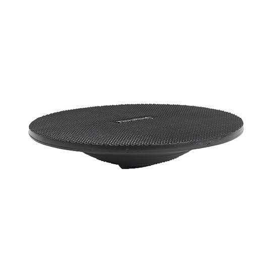 THERABAND Wobble Board Stability and Balance Trainer, Round Wobble Board, Core Strength Balance Disc for Adults, Physical Therapy, Agility Training, Compact Non-Slip Design