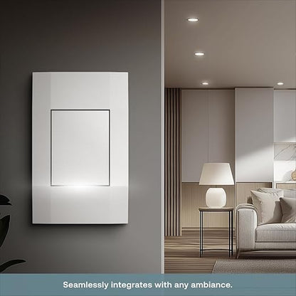 Smart Light Switch (Gen 2) by Deako, Single Pole, 3-Way, 4-Way, 2.4 GHz Wi-Fi, Programmable, Remote App, Voice Control w/Alexa, Google Assistant, Samsung, No Hub Required, Neutral Wire Required, White