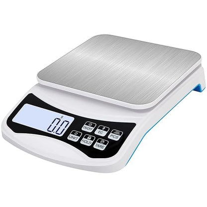 Digital Lab Scale 5000g x 0.1g LCD Display Analytical Balance Jewelry Scale Precision Electronic Scale Scientific Scale 0.1g Accuracy for Laboratory, Kitchen, and Food Measurement (5000g x 0.1g)