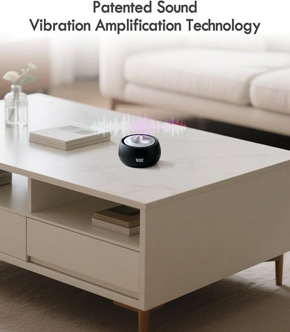 Portable Electronic Tibetan Singing Bowl, 8 Healing Frequencies (396-963Hz), Auto/Manual Mode, Vibration & Timer - USB-C Rechargeable Meditation Device for Yoga, Relaxation, Reiki, Best Gift Choice