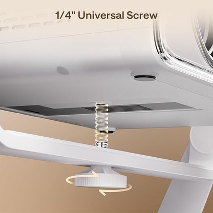 Aurzen Multi-Angle Projector Stand, 180° Rotatable, Compatible, TMY, HAPPRUN, Yaber, Epson & Most Projectors (¼-Inch Screw, Gimbal Stand)