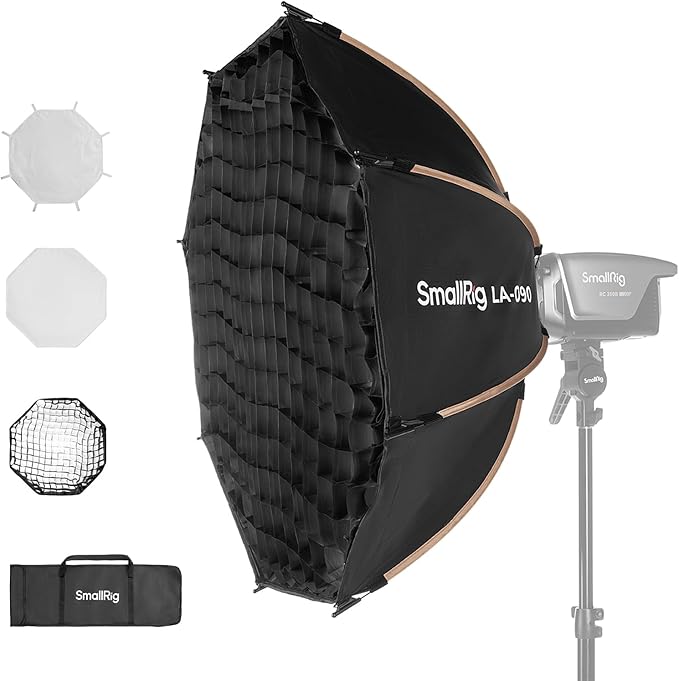 SmallRig 35"/90cm Softbox LA-O90 Quick Release Octagon Soft Box for Bowens Mount COB Lights for SMALLRIG for Neewer for Aputure for Godox