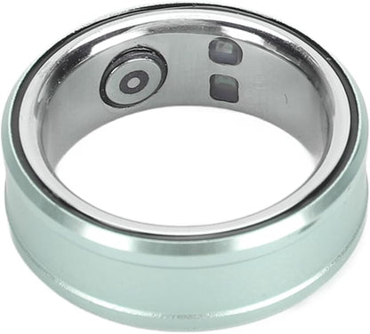FOSA Smart Health Ring, NFC Sleep Monitor with Temperature Tracking, Step Counter, IP68 for Video Scrolling, Book Page Flipping (Green)