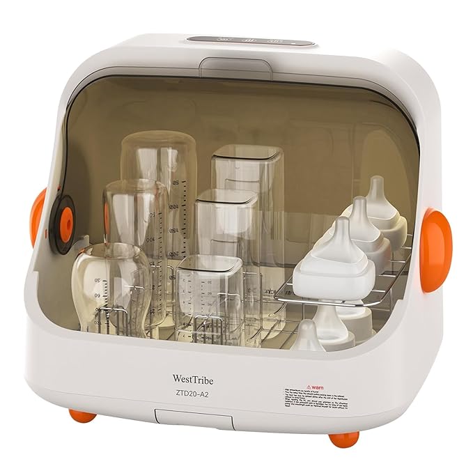 Baby Bottle Sterilizer and Dryer – UV Sterilizer 20L Large Capacity, Hot Air Drying, UV Sanitizer Box, No Need to add Water, No Need to Clean Regularly. Large Sterilizer for Nail Tools.