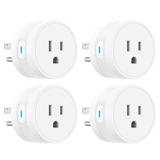 EIGHTREE 15A Smart Plug, Wi-Fi & Bluetooth Smart Outlet for High-Power Home Appliances, Works with Alexa & Google Home, Easy Setup, Timer & Remote Control, FCC & ETL Certified, 2.4GHz Wi-Fi Only