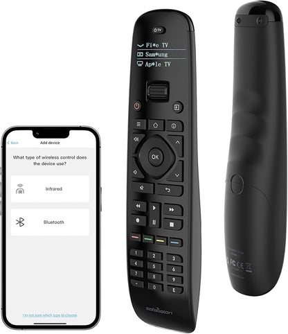 SofaBaton U2 Universal Remote with Backlit Button and Upgraded Scroll Wheel, All in One Universal Remote Control with App Control, Custom Macros for Smart TVs,Sound Bar, DVD/Blu-ray Players and More