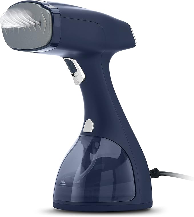 Electrolux Steamer for Clothes, 1500 Watt Portable Handheld Fabric and Garment Steamer with Lint Remover & Fabric Brush, Ultra-Fast Heat Up, 18 Min Continuous Steam for Powerful Wrinkle Remover, Blue