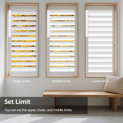 Zigbee Plantation Shutters Motor for Motorized Plantation Shutters and Automatic Curtain Opener, Requires Tuya Zigbee Hub (Only Motor)