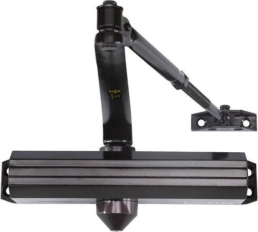 CLG HARDWARE Medium/Heavy Duty Commercial Door Closer DC7016 - Surface Mounted, Grade 1- ADA & UL 3 Hour Fire Rated, Adjustable Size 1-6 for Entrances & Aluminum Storefronts - US10B Dark Bronze