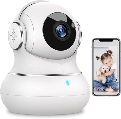 litokam Security Camera Indoor 2K, 360 Pan/Tilt Cameras for Home Security with Motion Detection, Baby Monitor for Pet/Dog with Night Vision, 2.4GHz WiFi Cam with Phone App & 2-Way Audio