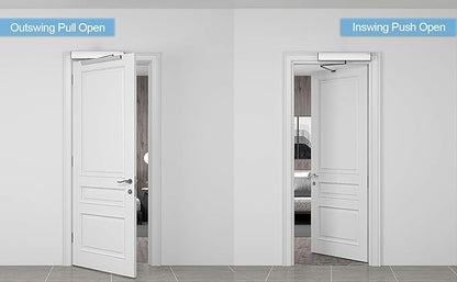Olideauto DSW120 Electric Swing Door Opener Touchless Hand Sensor Open with 2PCS Wired High Sensitivity Hand Sensor Switches