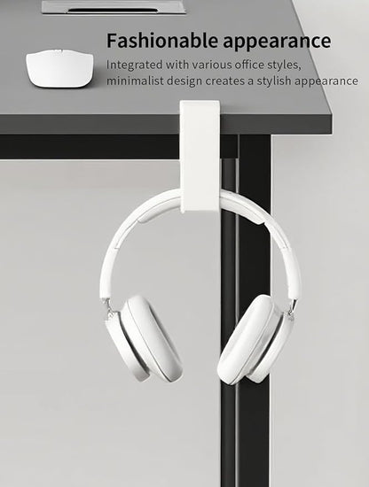 STEARBOR Headphone Hook，Under Desk Headphone Holder with 360-Degree Adjustable Rotation，PC Gaming Headset Holder