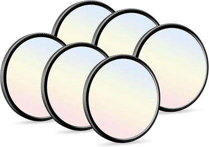 hunhun 6 Pack 16 Inch Dimmable LED Flush Mount Ceiling Light 4800LM Round Light Fixture 5 Color Temperature Selectable Large Flat Ceiling Lamp for Living Dining Room Black ETL Listed