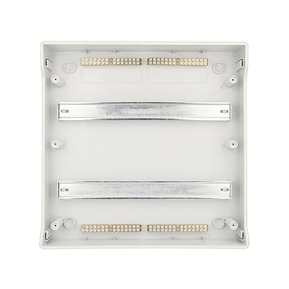 Mollom 36 Way Power Distribution Box with Bus Bars and Din Rail for Miniature Circuit Breaker MCB, Waterproof IP66.Padlock Available for Indoor and Outdoor Use