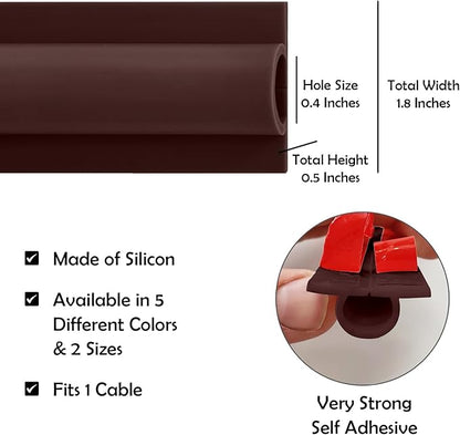Rubber Bond TV Cord Hider Cable Protector - Strong Self Adhesive Wall Cord Cover Cable Hider - Low Profile Cable Management Wall Cord Concealer Cable Raceway