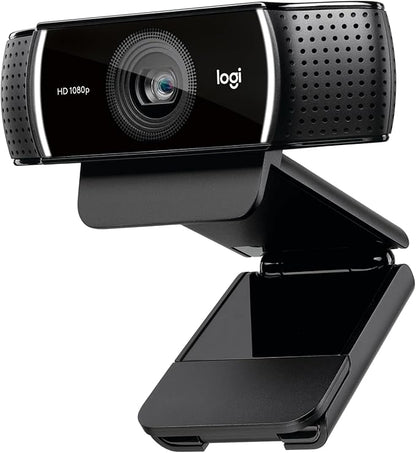 Logitech C922x HD Pro PC Webcam, Full HD 1080p/30fps or 720p/60fps Video, HD Light Correction, Works with Microsoft Teams, Google Meet, Zoom, Nintendo Switch 2’s new GameChat mode, Mac/Tablet- Black