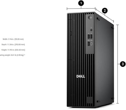 Dell Pro Slim QCS1250 Business Desktop, New OptiPlex Version, Intel Core i7-14700(20 Core, 28 Threads), 32GB DDR5 RAM, 2TB PCIe SSD, Ultra-Quiet Design, Dual 4K Monitor Support, USB-C, Windows 11