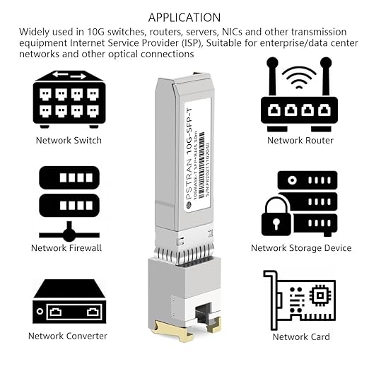 OPSTRAN 10GBASE-T SFP+ to RJ45 Copper Transceiver Module Compatible with Extreme 10338 10301-T 30m RJ45 Cat6a/7