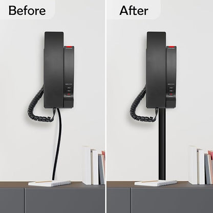 Rubber Bond TV Cord Hider Cable Protector - Strong Self Adhesive Wall Cord Cover Cable Hider - Low Profile Cable Management Wall Cord Concealer Cable Raceway