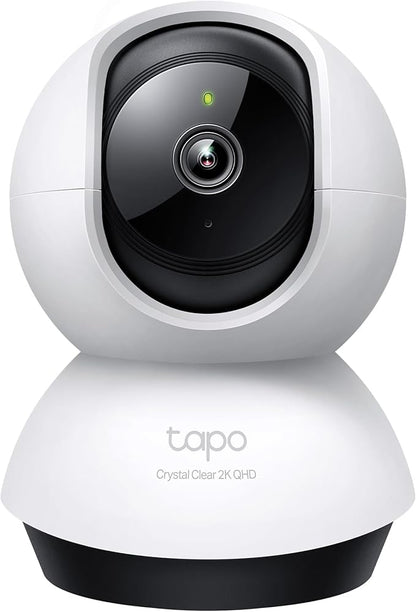 TP-Link Tapo 2K QHD Pan/Tilt Security Camera for Pet Camera, Baby Monitor, Motion Detection, Motion Tracking, 2-Way Audio, Night Vision, Cloud &SD Card Storage, Works w/Alexa & Google Home(Tapo C220)