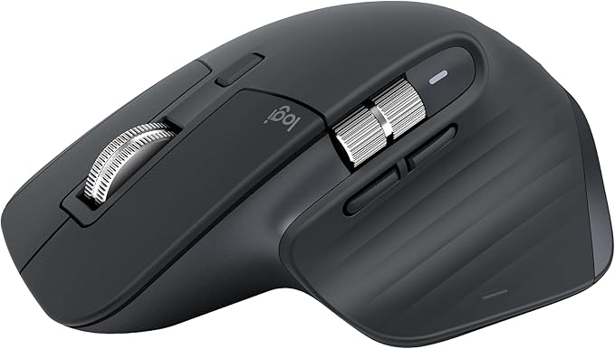 Logitech MX Master 3S Bluetooth Edition Wireless Mouse, No USB Receiver - Ultra-Fast Scrolling, Ergo, 8K DPI, Track on Glass, Quiet Clicks, Works with Apple Mac, Windows PC, Linux, Chrome - Graphite