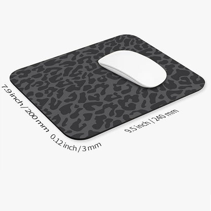 Armanza Square Mouse Pad Black Leopard,Personalized Premium-Textured Custom Mouse Mat Design,Washable Mousepad Cloth,Non-Slip Rubber Base Computer Mouse Pads for Wireless Mouse