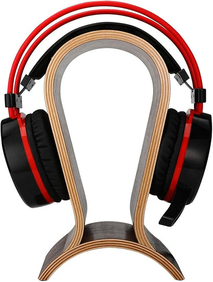 Headphone Stand Wood, Headset Stand for Desk, Walnut Gaming Headphone Holder Compatible for Sennheiser, Bose, Beats, Razer, AKG, Airpod Max, HyperX, Sony PS4 et.