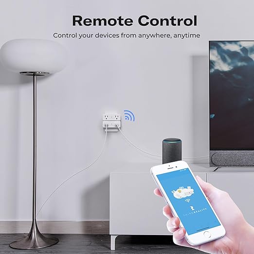 THIRDREALITY Smart Dual Plug 2 Pack, Zigbee 2-in-1 Smart Outlet with Independent Control and Power Monitoring, Zigbee Repeater, Compatible with Home Assistant(ZHA/Z2M), SmartThings, Homey