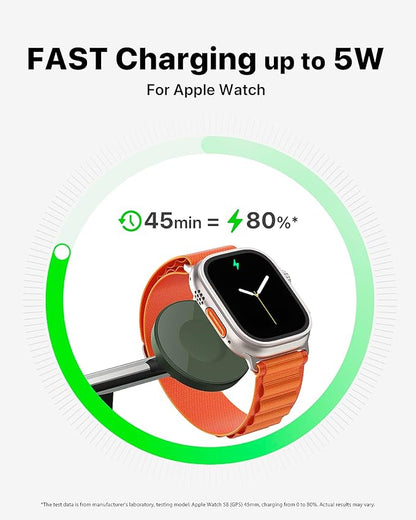 3 in 1 Wireless Charging Station for Apple Device: Fast Charging Station for iPhone and Watch with MagSafe, Stable Charger Stand for iPhone 12-16 & iWatch & AirPods