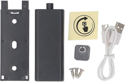 Magnetic Push Latch, Heavy Duty Touch Latches, Smart Automatic Electric Magnetic Push Opener, Kitchen Door Push Release Latch for Cabinet Drawer Cupboard Door (Gray Black)