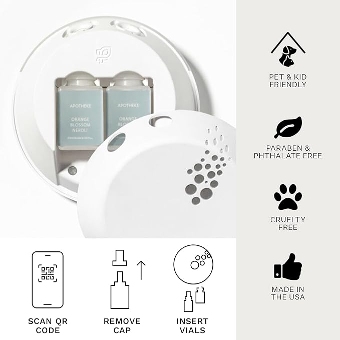Pura Smart Home Plug-in Diffuser Refills by Apotheke, (White Vetiver) - Pura Fragrance Refills - Long-Lasting Aromatherapy Air Freshener Fragrance Products with Perfume-Grade Essential Oils