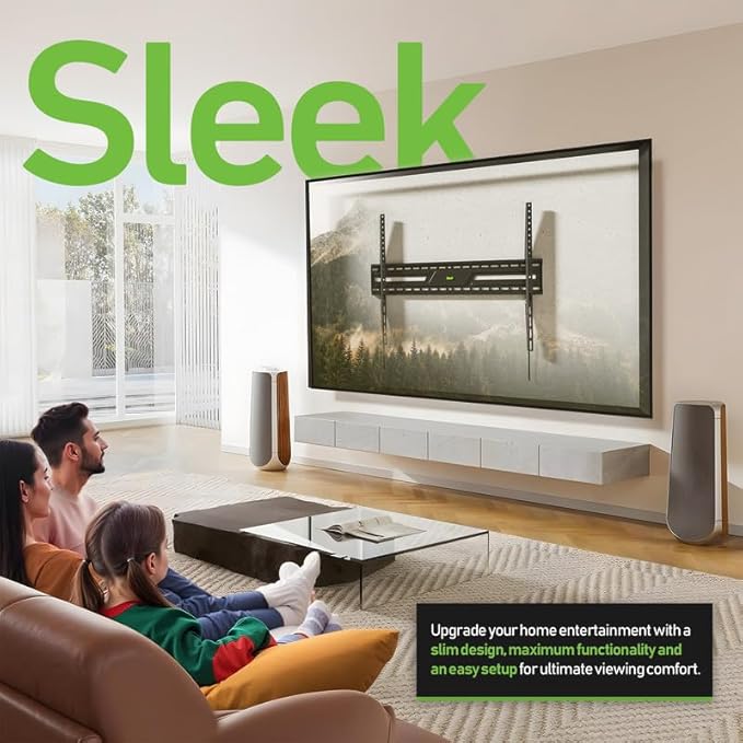 Ultra Slim Flush TV Wall Mount Bracket for Samsung Neo QLED 8K QN900D QN75QN900FAFXZA 75Inch - 1.2" Low Profile, Industrial Grade 165lbs, Easy Installation