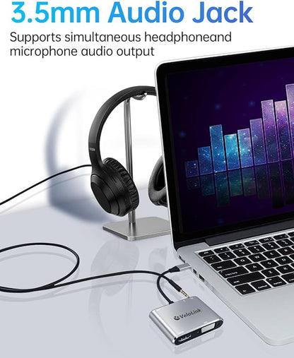 velolink USB C Hub MultiPort Adapter